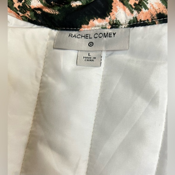 RACHEL COMEY for TARGET  Black and coral quilted crop jacket size L - Picture 10 of 13